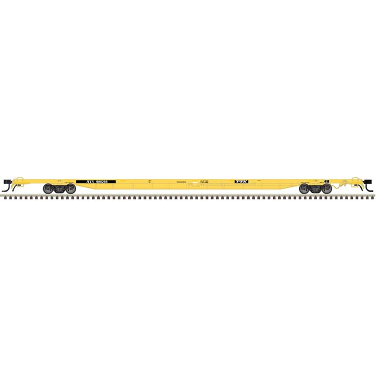 ACF 89' 4" Intermodal Flatcar - Ready to Run - Master(R) -- TTX ITTX #981584 (yellow, black)