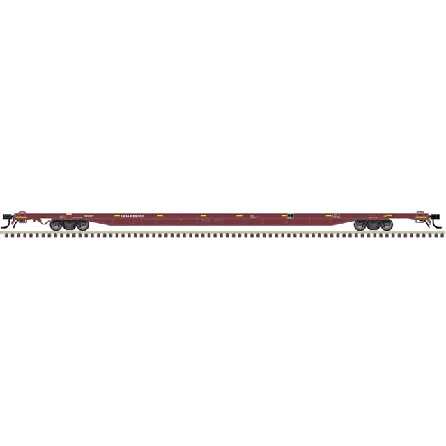 ACF 89' 4" Intermodal Flatcar - Ready to Run - Master(R) -- Redstreak QUAX #89702 (Boxcar Red, yellow conspicuity marks)