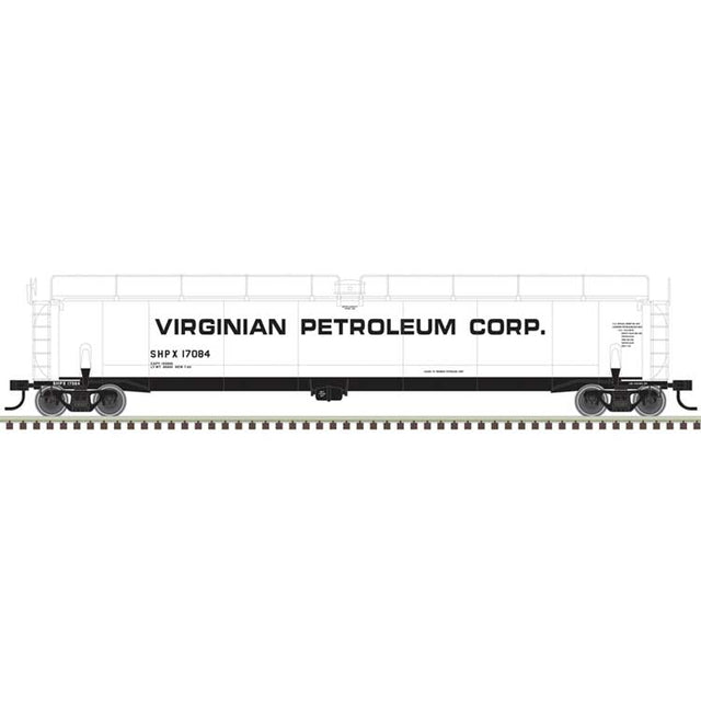 ACF 33,000-Gallon Tank Car - Ready to Run - Master(R) -- Virginian Chemical Corp. SHPX #17073 (white, black)
