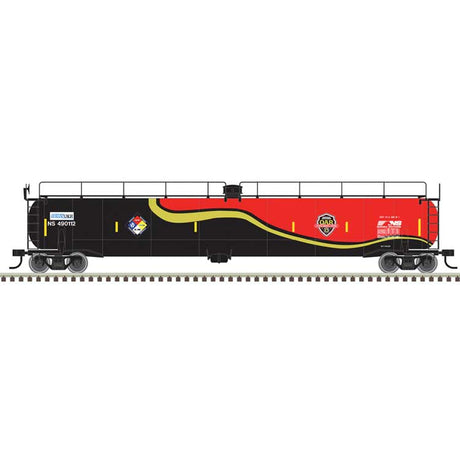 ACF 33,000-Gallon Tank Car - Ready to Run - Master(R) -- Norfolk Southern Safety Train #490112 (black, gold, red)