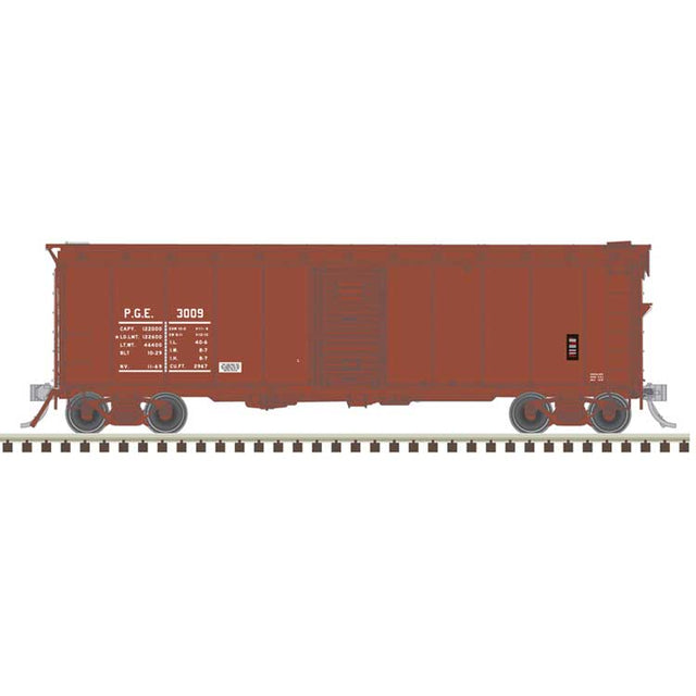 40' Minibox Boxcar - Ready to Run - Master(R) -- Pacific Great Eastern #3025 (Boxcar Red)