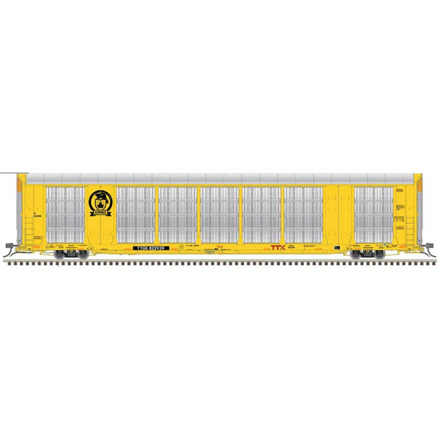 Gunderson Multi-Max Enclosed Auto Rack - Ready to Run - Master(R) -- Canadian Pacific Kansas City CPKC #822493 (silver, yellow, black)
