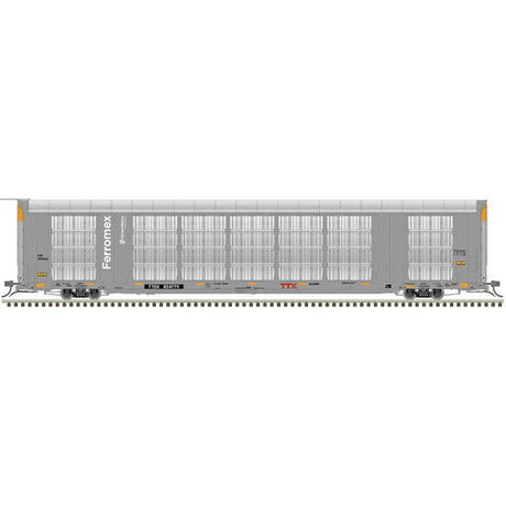 Gunderson Multi-Max Enclosed Auto Rack - Ready to Run - Master(R) -- Ferromex #824814 (silver, gray, white, red)