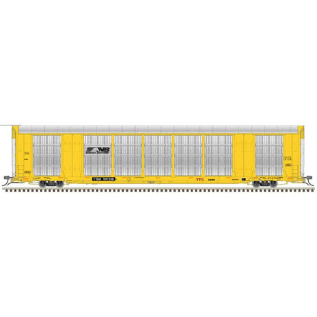 Gunderson Multi-Max Enclosed Auto Rack - Ready to Run - Master(R) -- Norfolk Southern #997190 (silver, yellow, black)