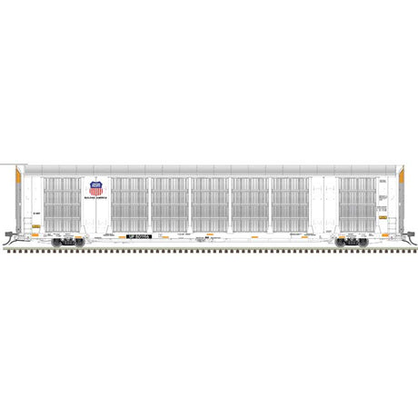 Gunderson Multi-Max Enclosed Auto Rack - Ready to Run - Master(R) -- Union Pacific #801021 (silver, white, Building America Shield Logo)