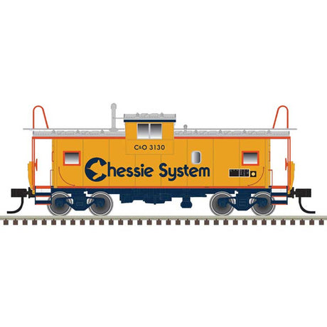 Extended-Vision Caboose - Ready to Run - Master(R) -- Chessie System #C-3130 (yellow, orange)