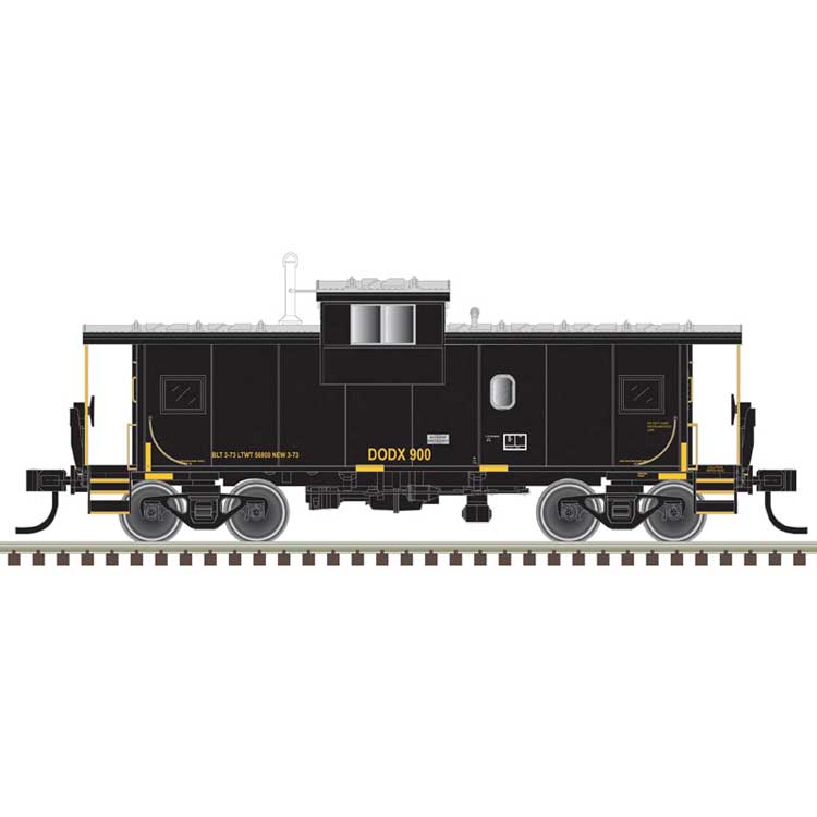 Extended-Vision Caboose - Ready to Run - Master(R) -- DODX #900 (black)