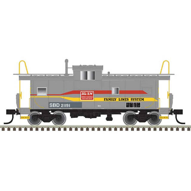 Extended-Vision Caboose - Ready to Run - Master(R) -- Family Lines SBD #21191 (gray, yellow, red)
