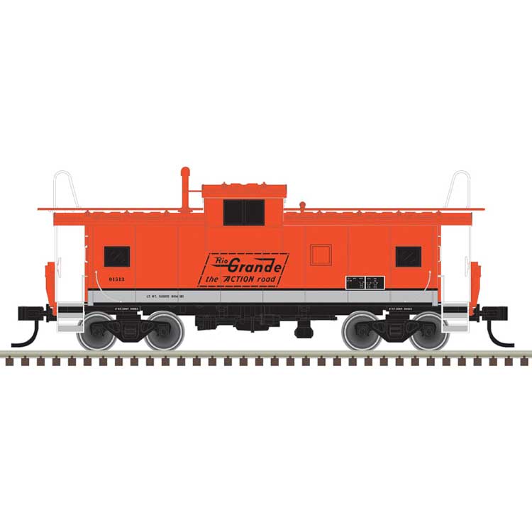 Extended-Vision Caboose - Ready to Run - Master(R) -- Union Pacific #1513 (DRGW Pikes Peak Historical, orange, silver)
