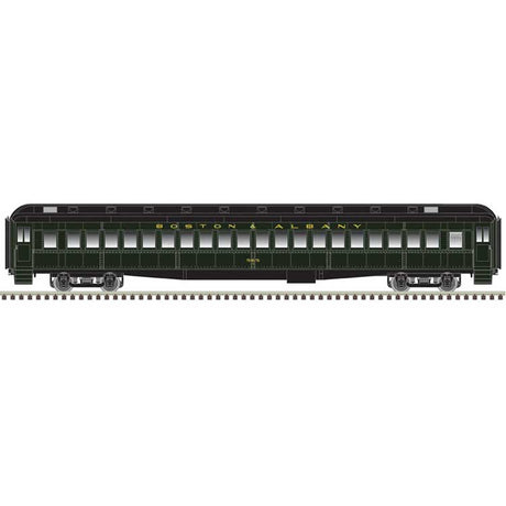 Modernized Heavyweight Coach - Ready to Run -- Boston & Albany #472 (Pullman Green, black)