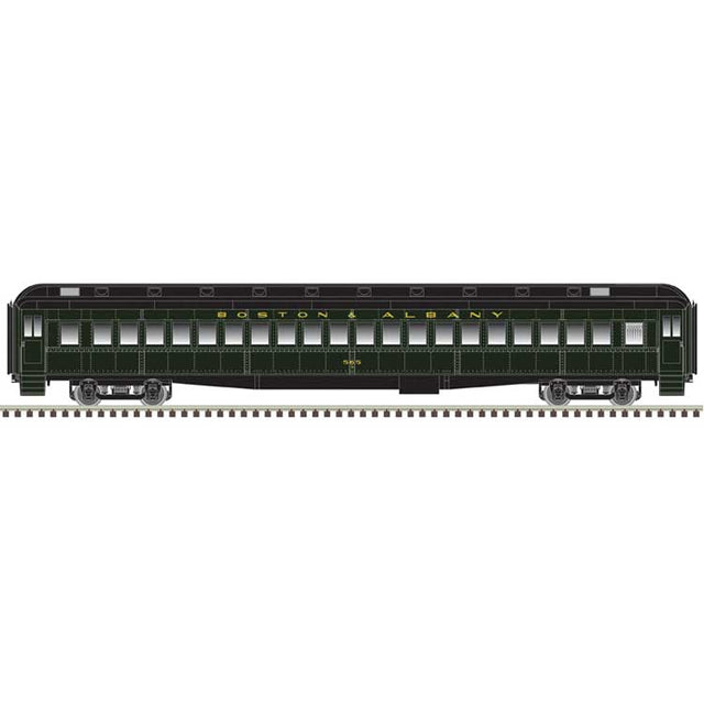 Modernized Heavyweight Coach - Ready to Run -- Boston & Albany 569 (Pullman Green, black)