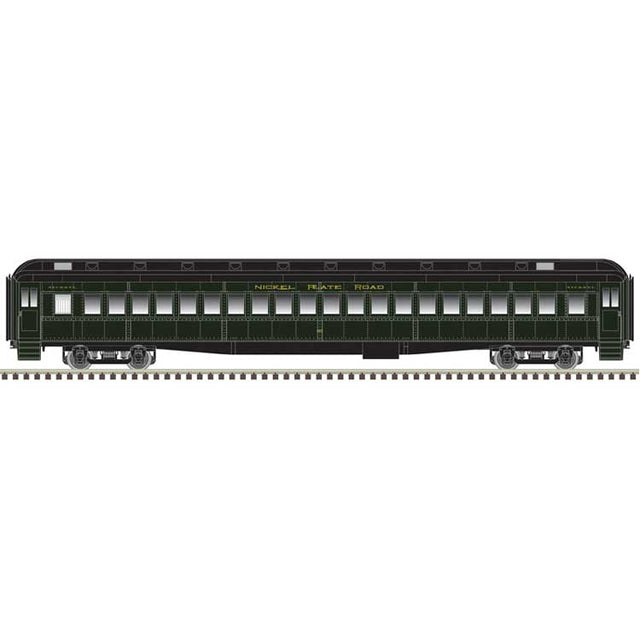 Modernized Heavyweight Coach - Ready to Run -- Nickel Plate #91 (Pullman Green, black)