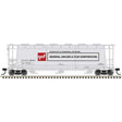 ACF 3-Bay Cylindrical Hopper - Ready to Run - Maaster(R) -- General Aniline & Film Corp. (GAF) NAHX #32103 (gray, black, red)