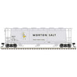 ACF 3-Bay Cylindrical Hopper - Ready to Run - Maaster(R) -- Morton Salt USEX #283 (gray, black, yellow)