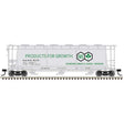 ACF 3-Bay Cylindrical Hopper - Ready to Run - Maaster(R) -- International Minerals & Chemical NAHX #51260 (gray, green, black)