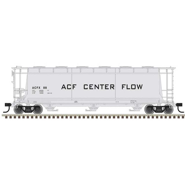 ACF 3-Bay Cylindrical Hopper - Ready to Run - Maaster(R) -- ACF Center Flow Demonstrator #88 (gray, black)