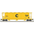 ACF 3-Bay Cylindrical Hopper - Ready to Run - Maaster(R) -- Chessie System CSXT #225443 (CSX Patch, yellow, blue)