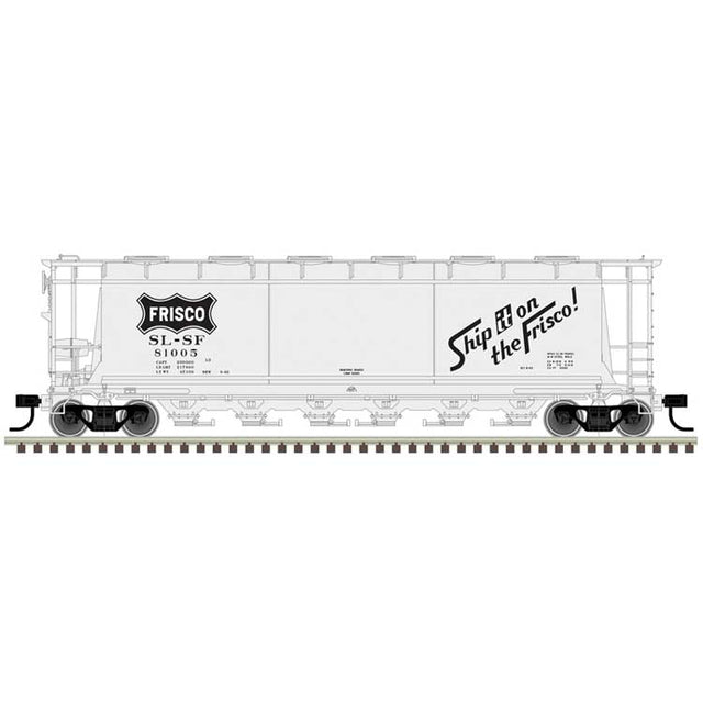 ACF 6-Bay Cylindrical Hopper - Ready to Run - Maaster(R) -- St. Louis-San Francisco #81024 (silver, black, Ship it on Frisco Slogan)