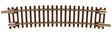 Code 55 Track w/Nickel-Silver Rail & Brown Ties -- 15" Radius Half Curve pkg(6)