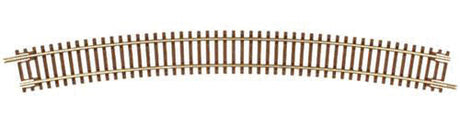 Code 55 Track w/Nickel-Silver Rail & Brown Ties -- 16-1/4" Radius Full Curve pkg(6)