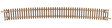 Code 55 Track w/Nickel-Silver Rail & Brown Ties -- 30.6" Radius Curve pkg(6)