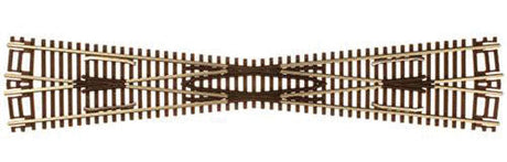 Code 55 Track w/Nickel-Silver Rail & Brown Ties -- 11.25-Degree Crossing