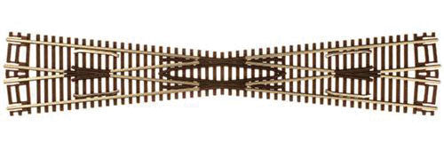 Code 55 Track w/Nickel-Silver Rail & Brown Ties -- 11.25-Degree Crossing