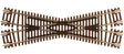 Code 55 Track w/Nickel-Silver Rail & Brown Ties -- 22.5-Degree Crossing