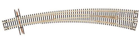 Code 55 Curved Turnout; 21-1/4" Outside & 15" Inside Radius -- Right Hand
