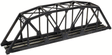 Through Truss Bridge Kit w/Code 55 Rail -- Black