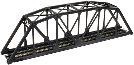 Through Truss Bridge Kit w/Code 55 Rail -- Black