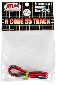 Code 55 Accessories -- Terminal Rail Joiners - 1 Pair
