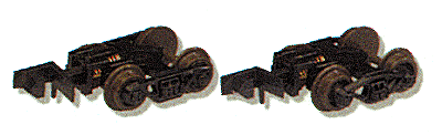 Talgo Type Freight Car Trucks w/Rapido Couplers -- Roller Bearing
