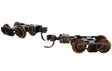 Talgo-Type Freight Car Trucks with Accumate Knuckle Couplers -- 70-Ton Roller Bearing with Extended Bolster pkg(2)