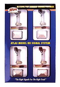 Signal System - Type "G" 3-Light Signal -- Single Target 4-Pack