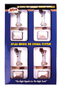 Signal System - Type "G" 3-Light Signal -- Single Target 4-Pack