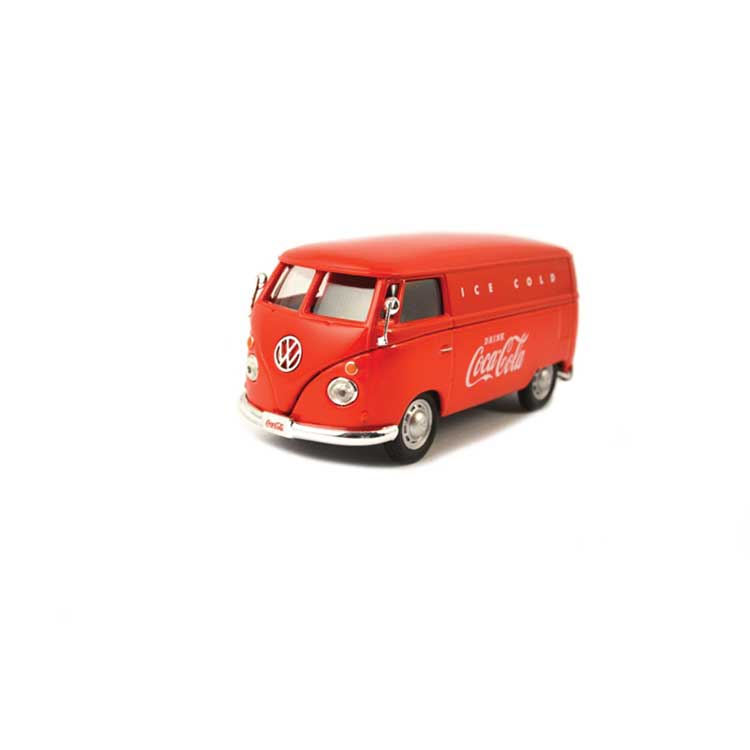 1967 VW Cargo Van - Assembled -- Coca-Cola (red, white, Ice Cold Slogan)-1