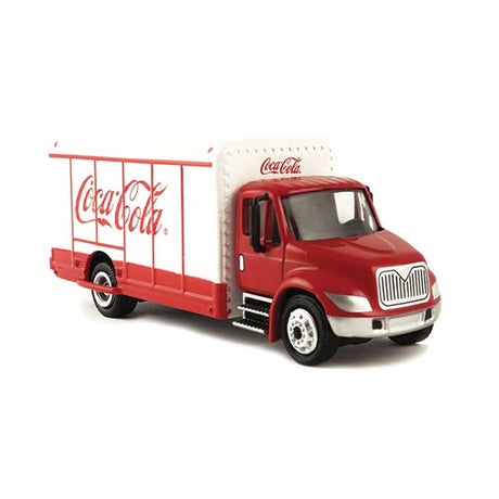 Beverage Delivery Truck (Metal) - Assembled -- Coca-Cola (white, red)