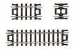 Straight Snap-Track(R) -- Assorted, Black Ties Includes: Two 2-1/2", Four 1-1/4" & Four 5/8" Sectio