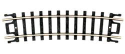 Curved Snap-Track(R) -- Half 9-3/4" Radius, Black Ties pkg(6)