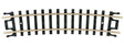 Curved Snap-Track(R) -- Half 11" Radius, Black Ties pkg(6)