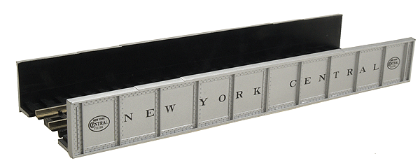 Decorated Code 80 Plate-Girder Bridge -- New York Central (silver, black)