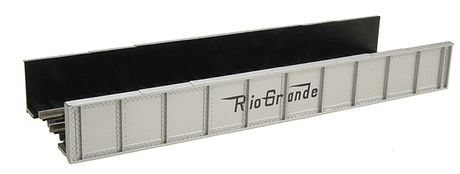 Decorated Code 80 Plate-Girder Bridge -- Denver & Rio Grande Western (black, white)