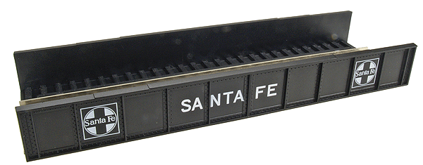 Decorated Code 80 Plate-Girder Bridge -- Santa Fe (black, white)