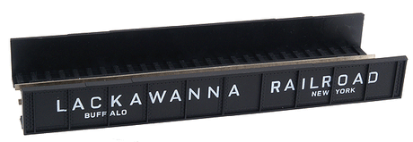 Decorated Code 80 Plate-Girder Bridge -- Lackawanna (black, white)