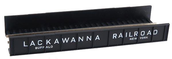 Decorated Code 80 Plate-Girder Bridge -- Lackawanna (black, white)