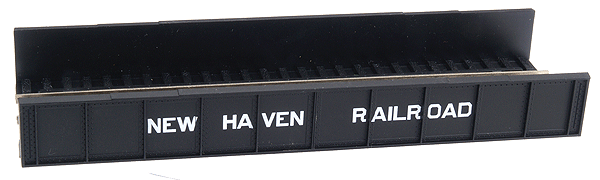 Decorated Code 80 Plate-Girder Bridge -- New Haven (black, white)