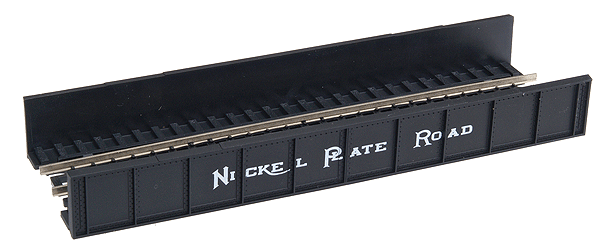 Decorated Code 80 Plate-Girder Bridge -- Nickel Plate Road (black, white)