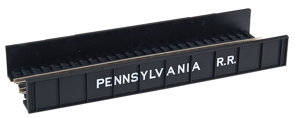 Decorated Code 80 Plate-Girder Bridge -- Pennsylvania Railroad (black, white)