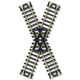 Crossings w/Black Ties -- 45 Degrees